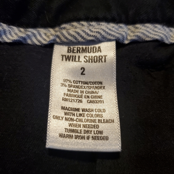Aeropostale Black Twill Bermuda Shorts - Picture 5 of 5